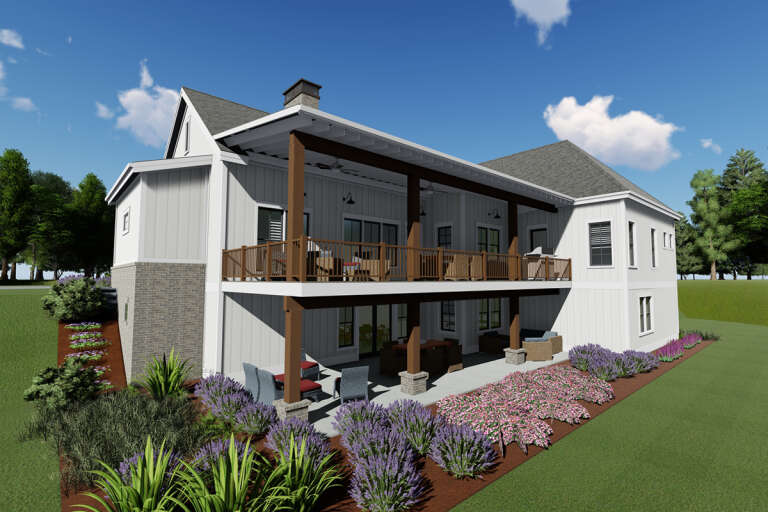 Modern Farmhouse House Plan #425-00038 Elevation Photo
