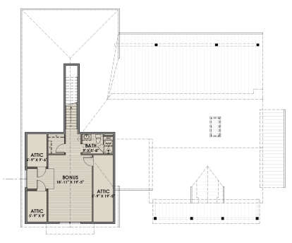 Bonus Room for House Plan #425-00038