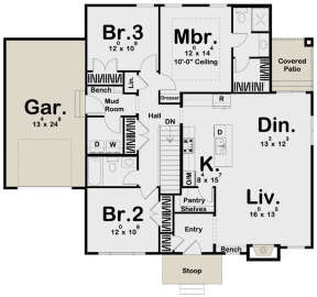 Main Floor for House Plan #963-00396
