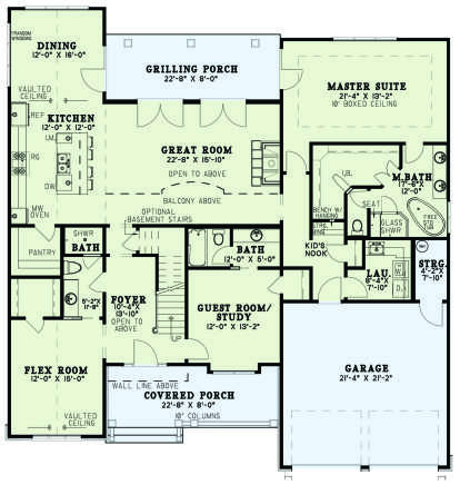 Main Floor for House Plan #110-01067