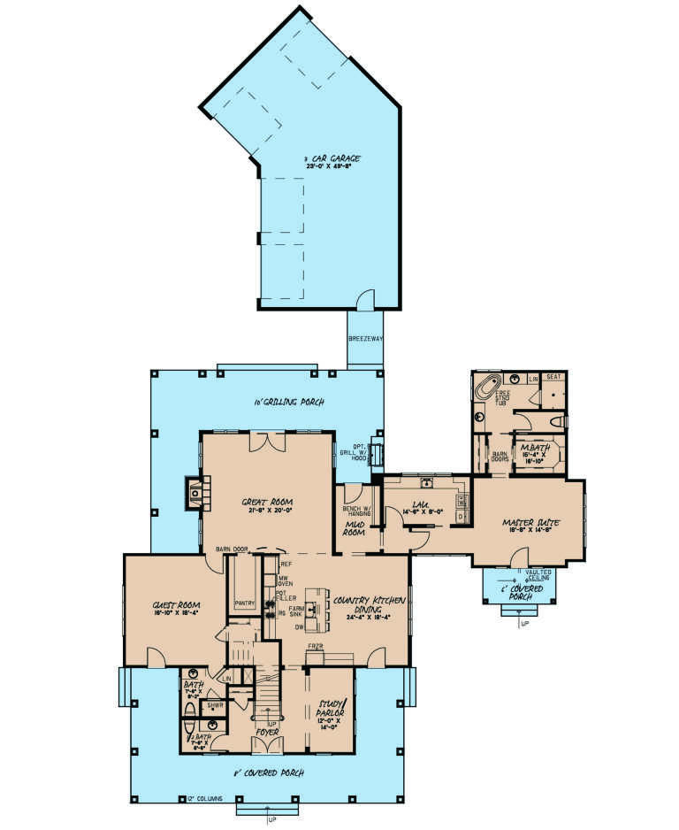 House Plan House Plan #24249 Drawing 1