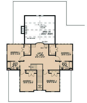 Second Floor for House Plan #8318-00137