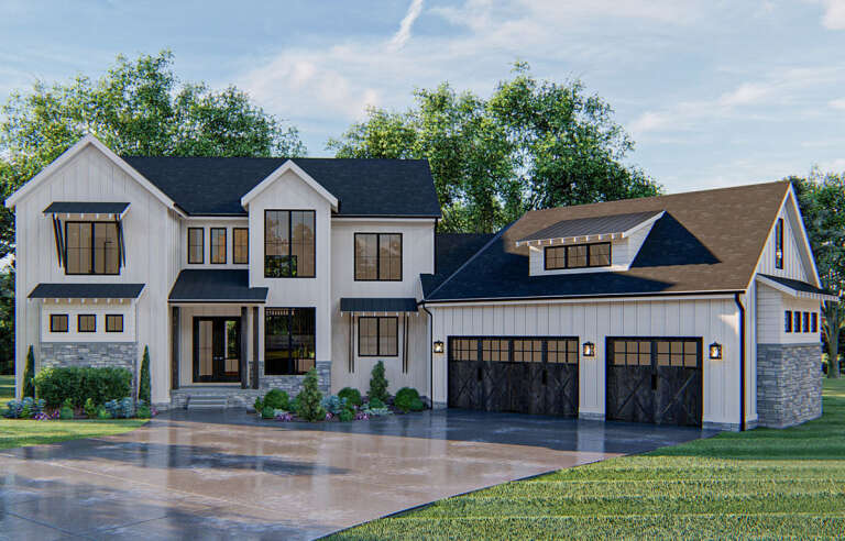 House Plan House Plan #24251 Front Elevation 