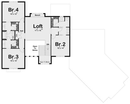 Second Floor for House Plan #963-00398