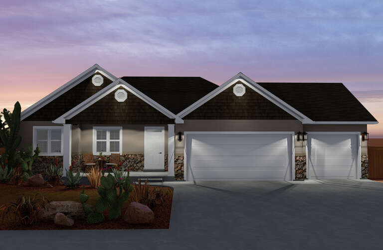 Craftsman House Plan #2802-00058 Elevation Photo