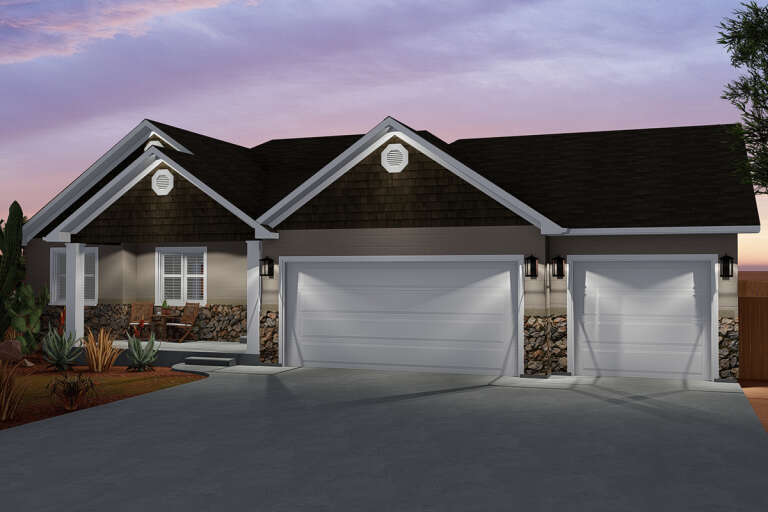Craftsman House Plan #2802-00058 Elevation Photo