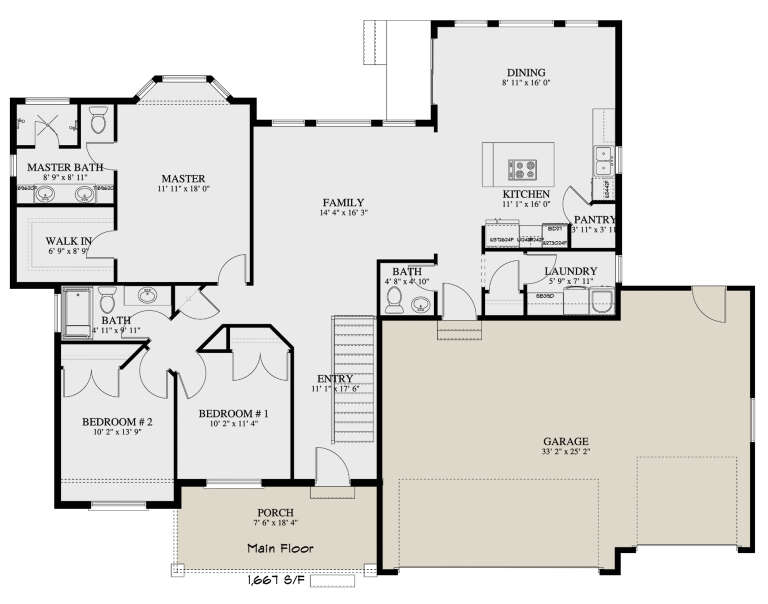 House Plan House Plan #24254 Drawing 1