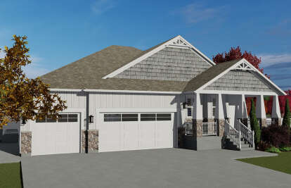 Craftsman House Plan #2802-00059 Elevation Photo
