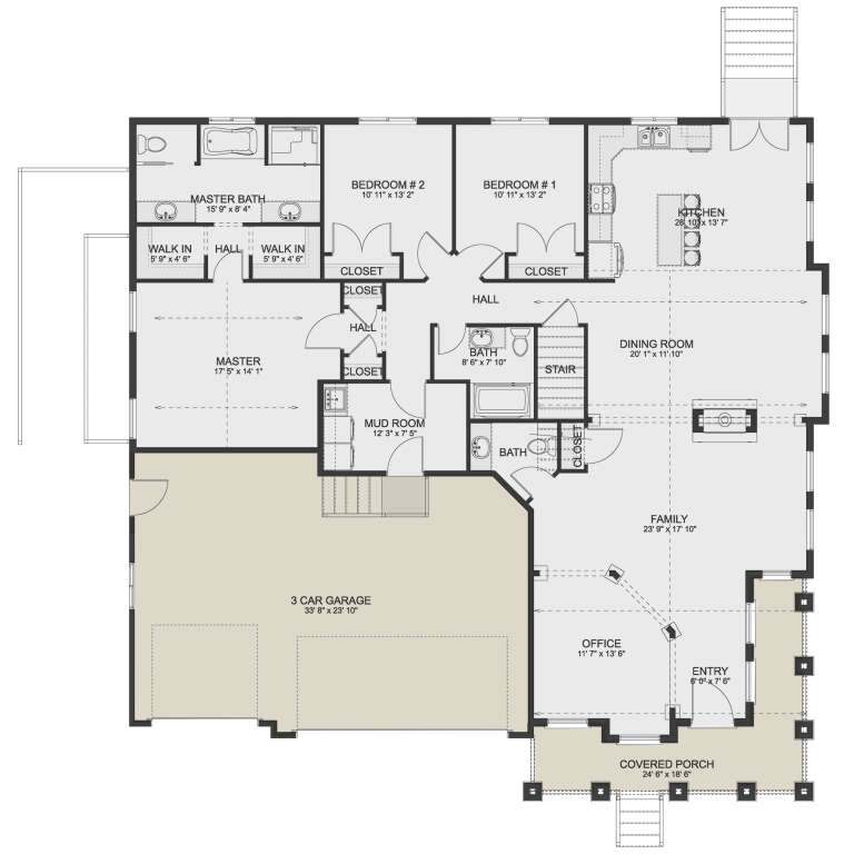 House Plan House Plan #24255 Drawing 1
