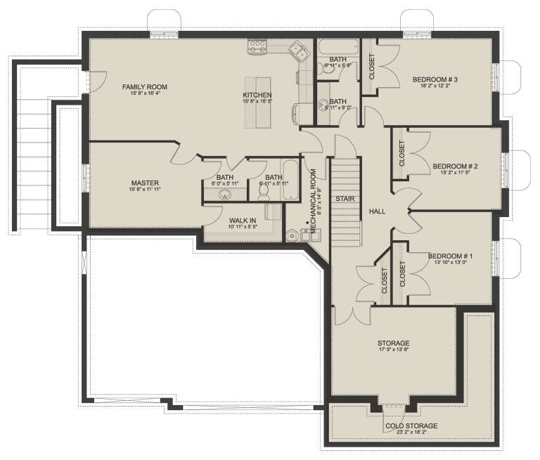 House Plan House Plan #24255 Drawing 2