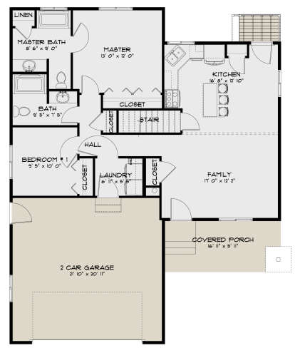 Main Floor for House Plan #2802-00060