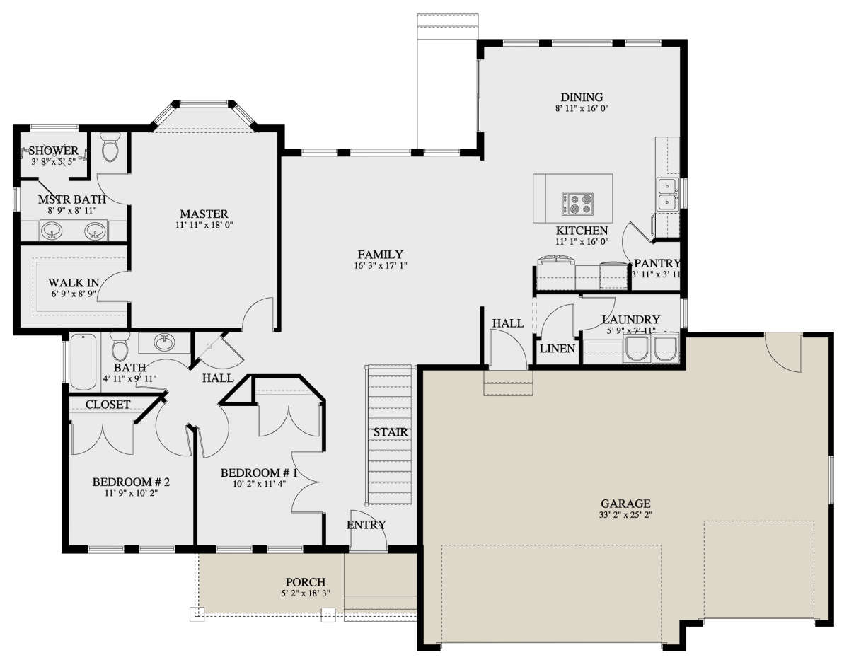 Main Floor for House Plan #2802-00061