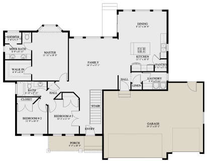Main Floor for House Plan #2802-00061