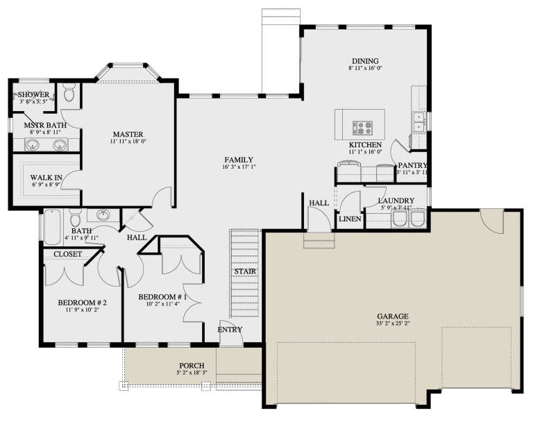 House Plan House Plan #24257 Drawing 1