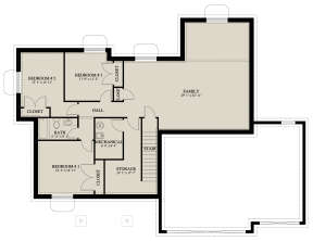 Basement for House Plan #2802-00061