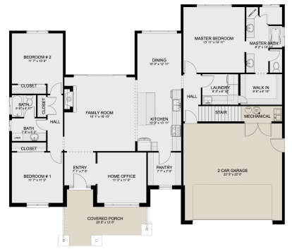 Main Floor for House Plan #2802-00062