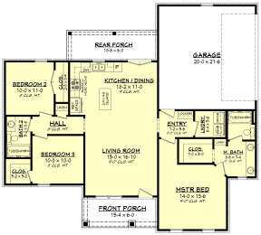 Main Floor for House Plan #041-00214