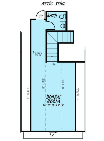 Bonus Room for House Plan #8318-00140