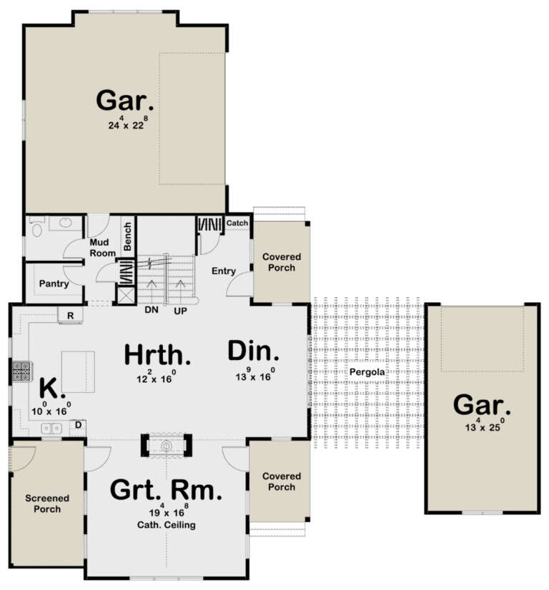 House Plan House Plan #24265 Drawing 1
