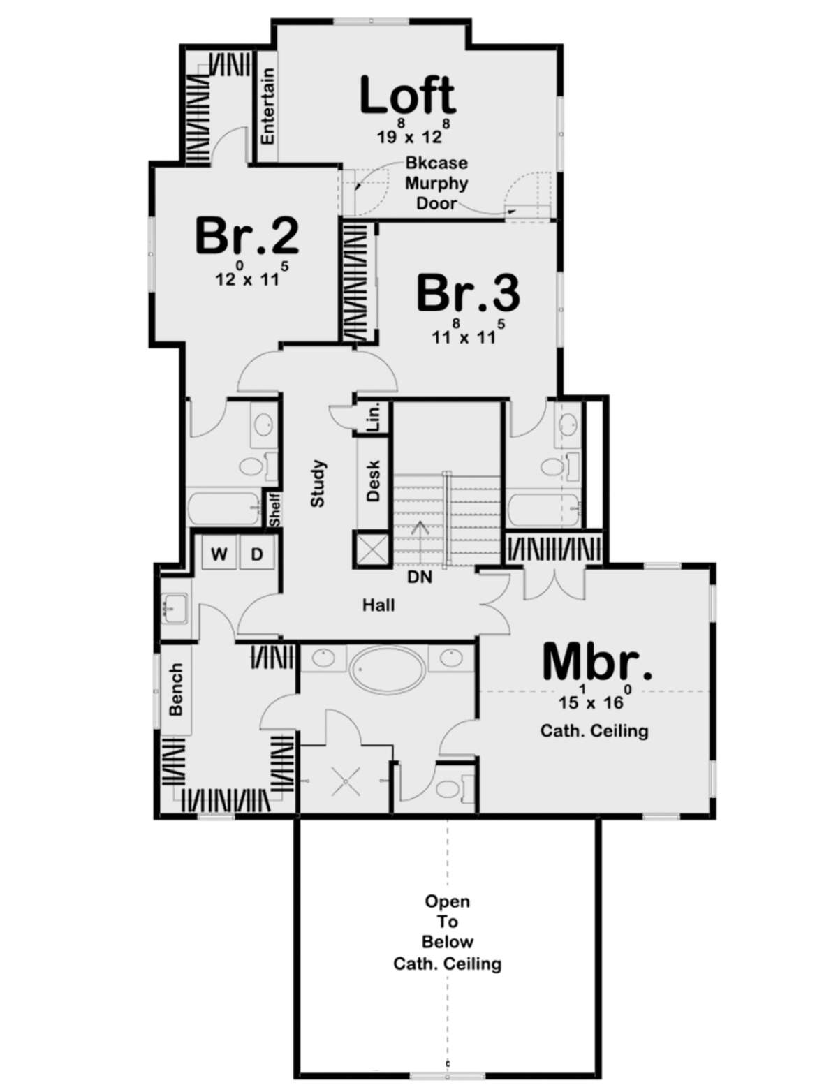 Second Floor for House Plan #963-00399