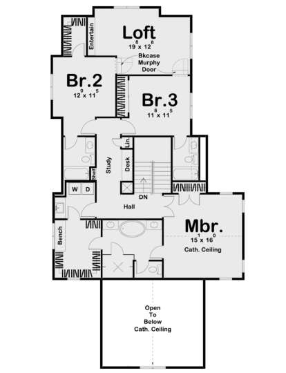 Second Floor for House Plan #963-00399