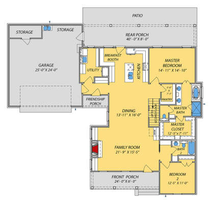 Main Floor for House Plan #9279-00020