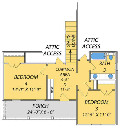 Second Floor for House Plan #9279-00020