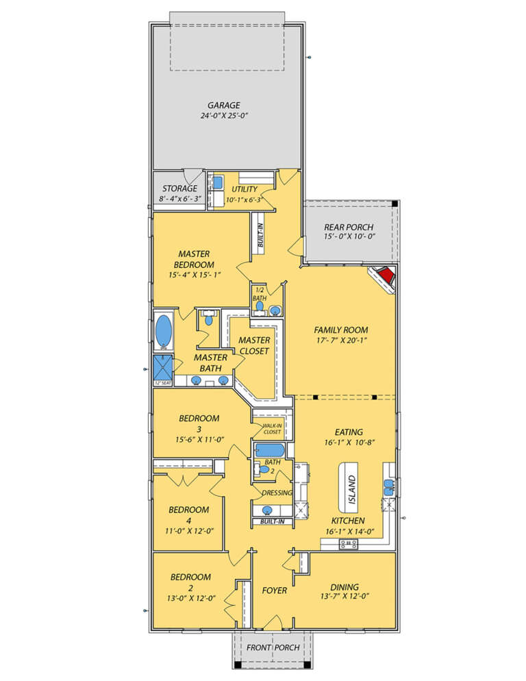 House Plan House Plan #24270 Drawing 1