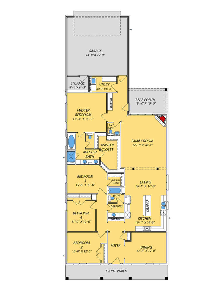 House Plan House Plan #24271 Drawing 1