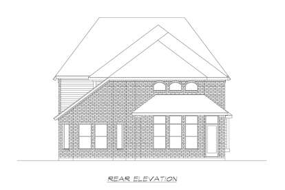 European House Plan #5445-00365 Elevation Photo