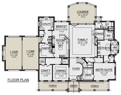 Main Floor for House Plan #5445-00366