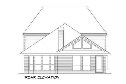 European House Plan #5445-00367 Elevation Photo