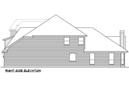 European House Plan #5445-00367 Elevation Photo