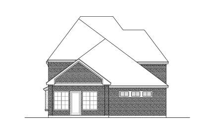 European House Plan #5445-00368 Elevation Photo