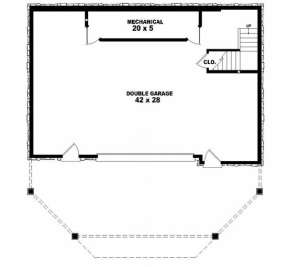 Basement/Garage Floor for House Plan #053-00211