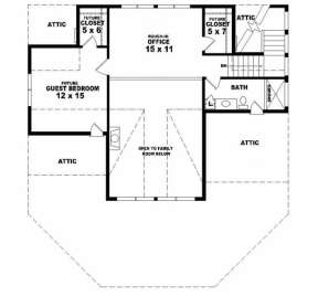 Optional Second Floor for House Plan #053-00211