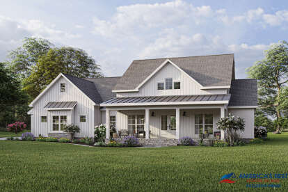 Modern Farmhouse House Plan #8318-00142 Elevation Photo