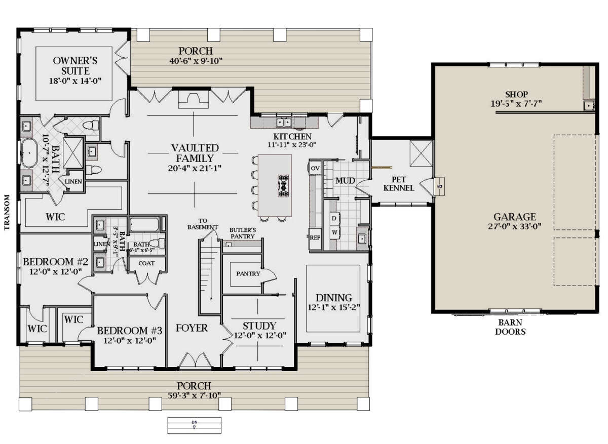 Main Floor for House Plan #6849-00091