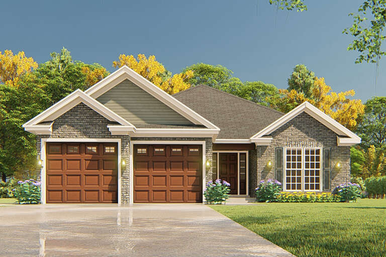 Traditional House Plan #110-01069 Elevation Photo