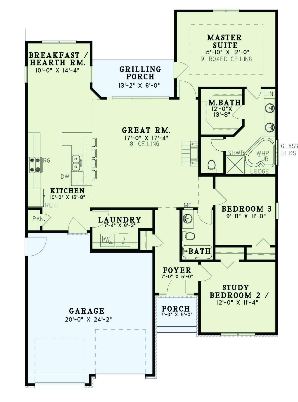 Main Floor for House Plan #110-01069