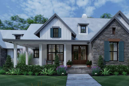 Modern Farmhouse House Plan #9401-00108 Elevation Photo