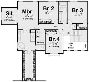 Second Floor for House Plan #963-00401