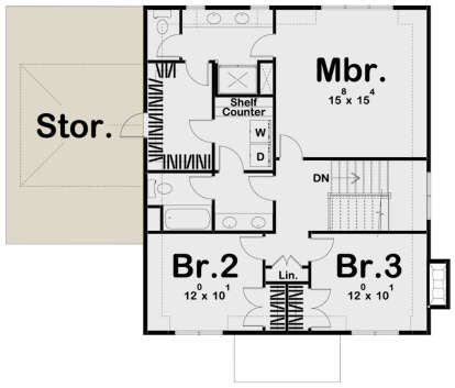 Second Floor for House Plan #963-00402