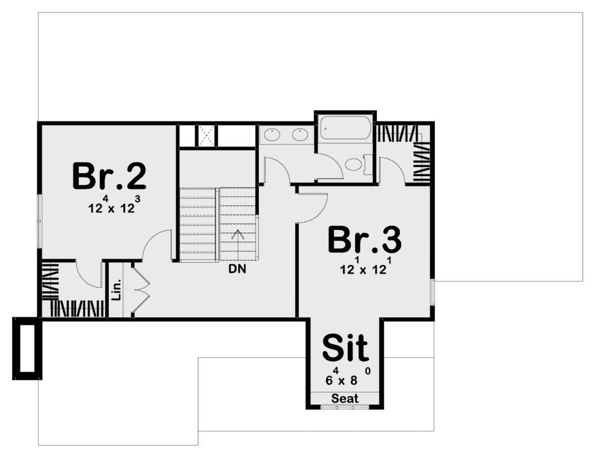Second Floor for House Plan #963-00403