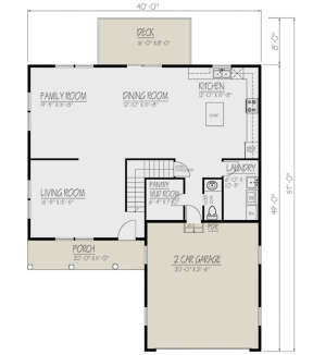 Main Floor for House Plan #1754-00033