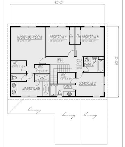 Second Floor for House Plan #1754-00033