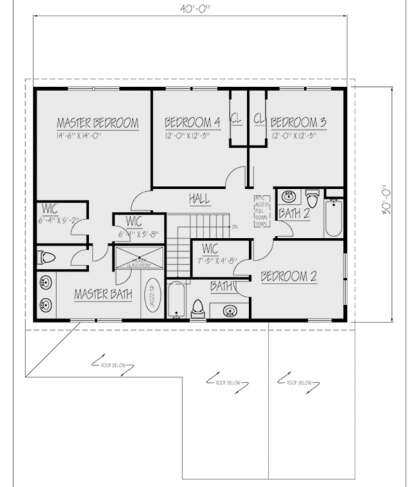 Second Floor for House Plan #1754-00033