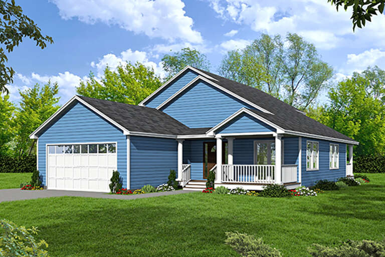 House Plan House Plan #24298 Front Elevation 