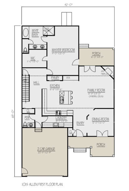 Main Floor for House Plan #1754-00035