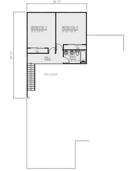 Second Floor for House Plan #1754-00035